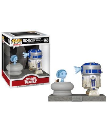 STAR WARS - POP Deluxe N° 766 - R2-D2 with Princess Leia Hologram