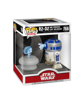 STAR WARS - POP Deluxe N° 766 - R2-D2 with Princess Leia Hologram
