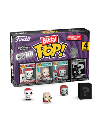 NBX - Bitty Pop 4 Pack 2.5cm - Santa Jack