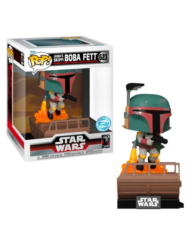 STAR WARS - POP Deluxe N° 623 - JABBA'S Skiff : Boba Fett