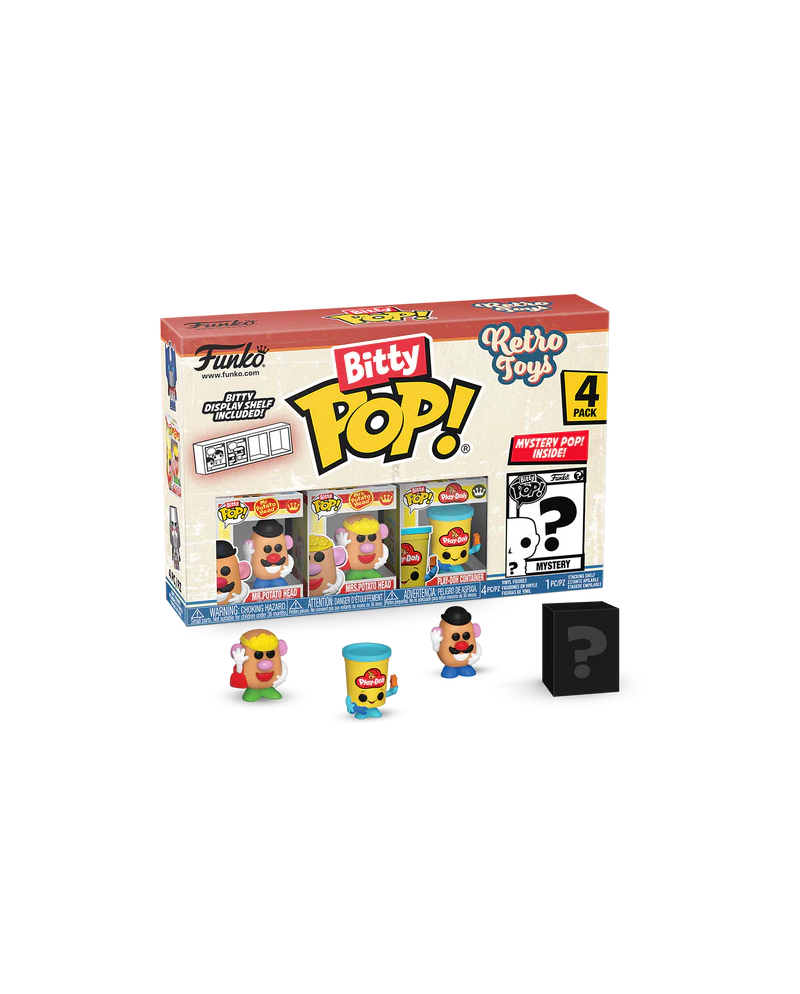 RETRO TOYS - Bitty Pop 4 Pack 2.5cm - Mr Potato Head