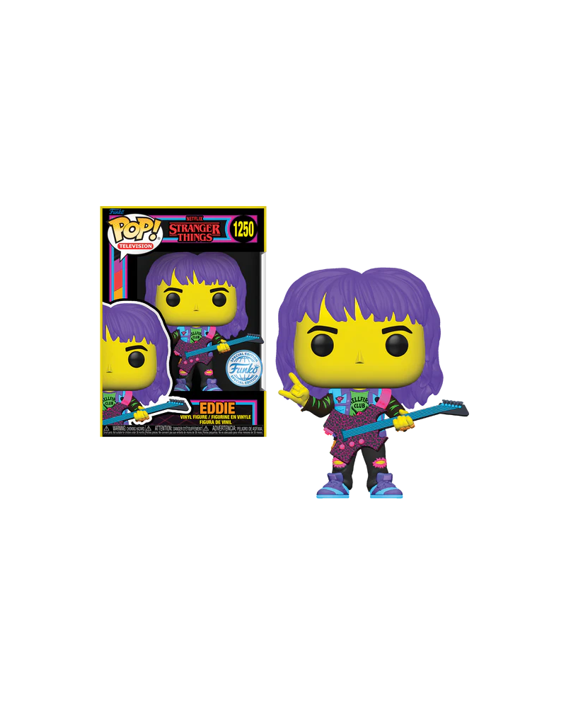 STRANGER THINGS S4 - POP TV N° 1250 - Eddie with Guitar (BLKLT)