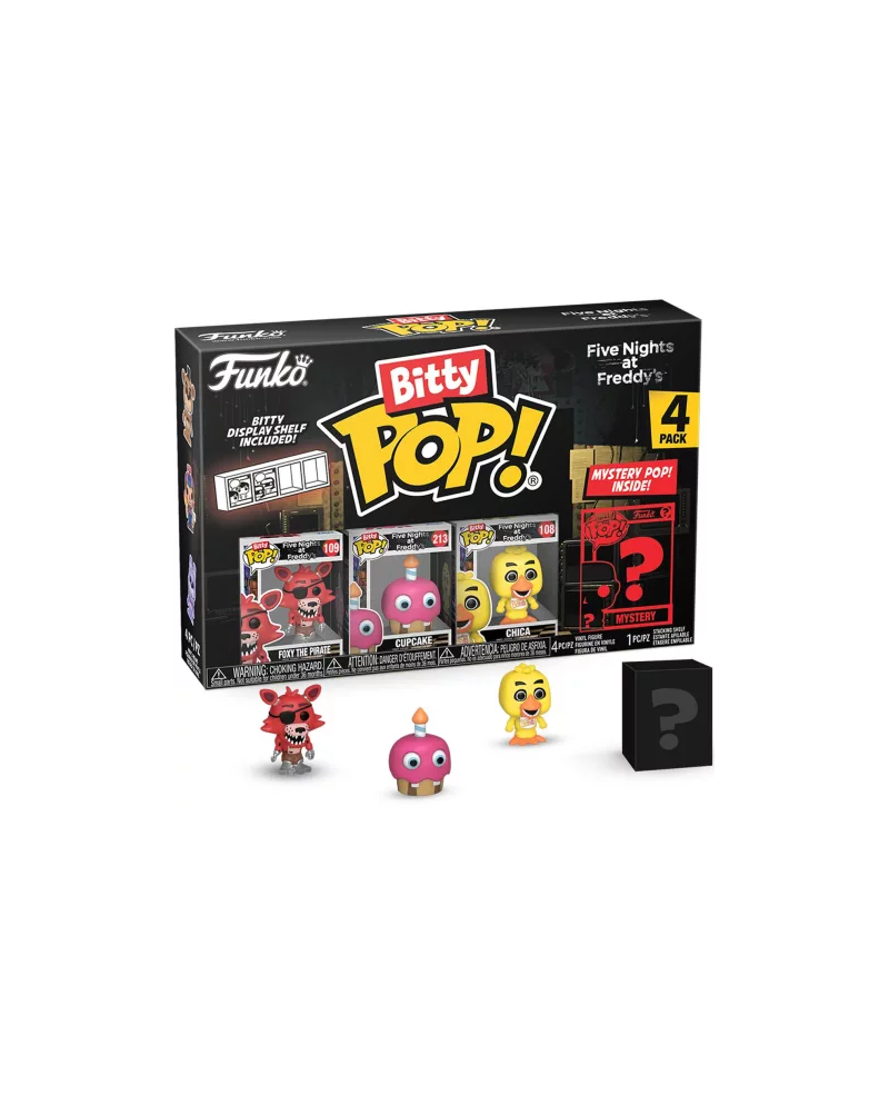 FIVE NIGHTS AT FREDDY'S - Bitty Pop 4 Pack 2.5cm - Foxy