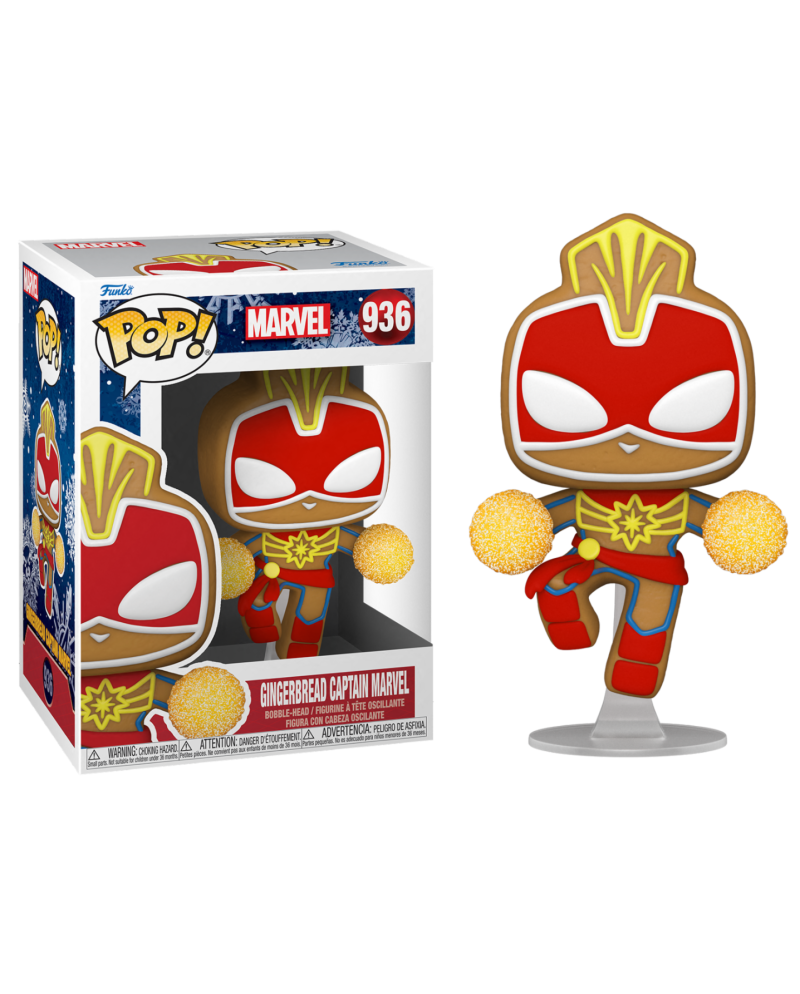 MARVEL - POP N° 936 - Gingerbread Captain Marvel