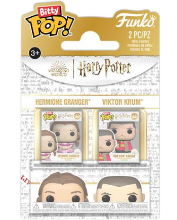 HARRY POTTER 4 - Bitty Pop 2 Pack 2.5cm - Hermione & Krum