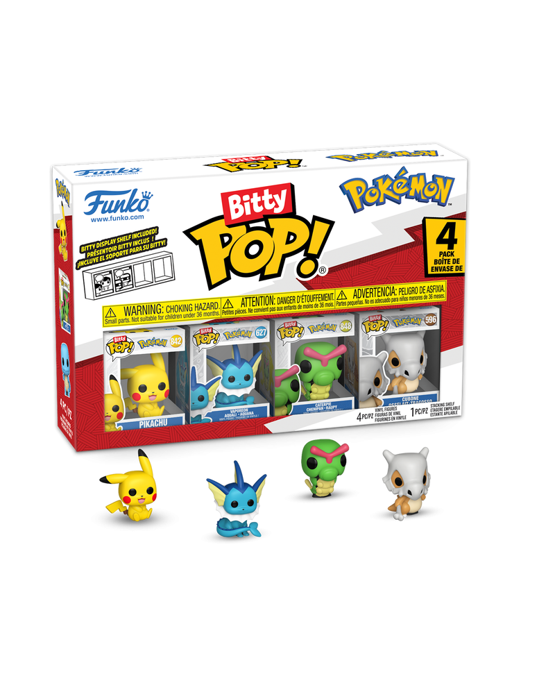 POKEMON - Bitty Pop 4 Pack 2.5cm - Pikachu