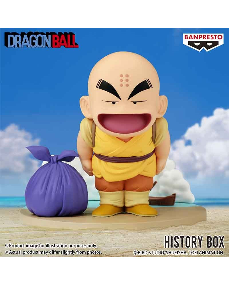 Figurine Krilin – Dragon Ball – History Box – Banpresto (PVC 10 cm)