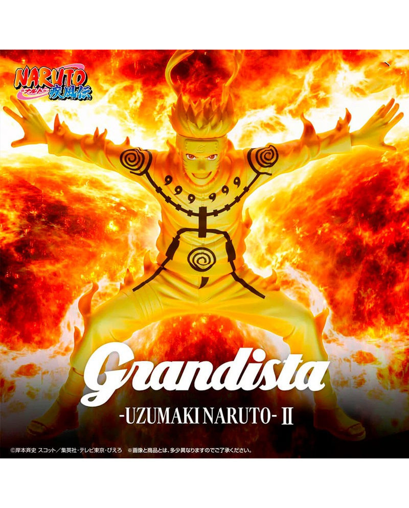 Figurine Naruto Uzumaki II – Naruto Shippuden – Grandista – Banpresto (PVC 21 cm)