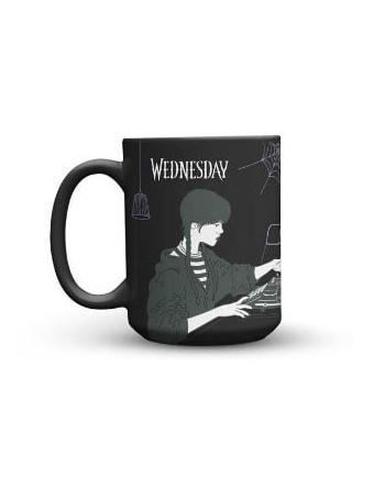 WEDNESDAY with Her Typewriter - Mug 11,8oz