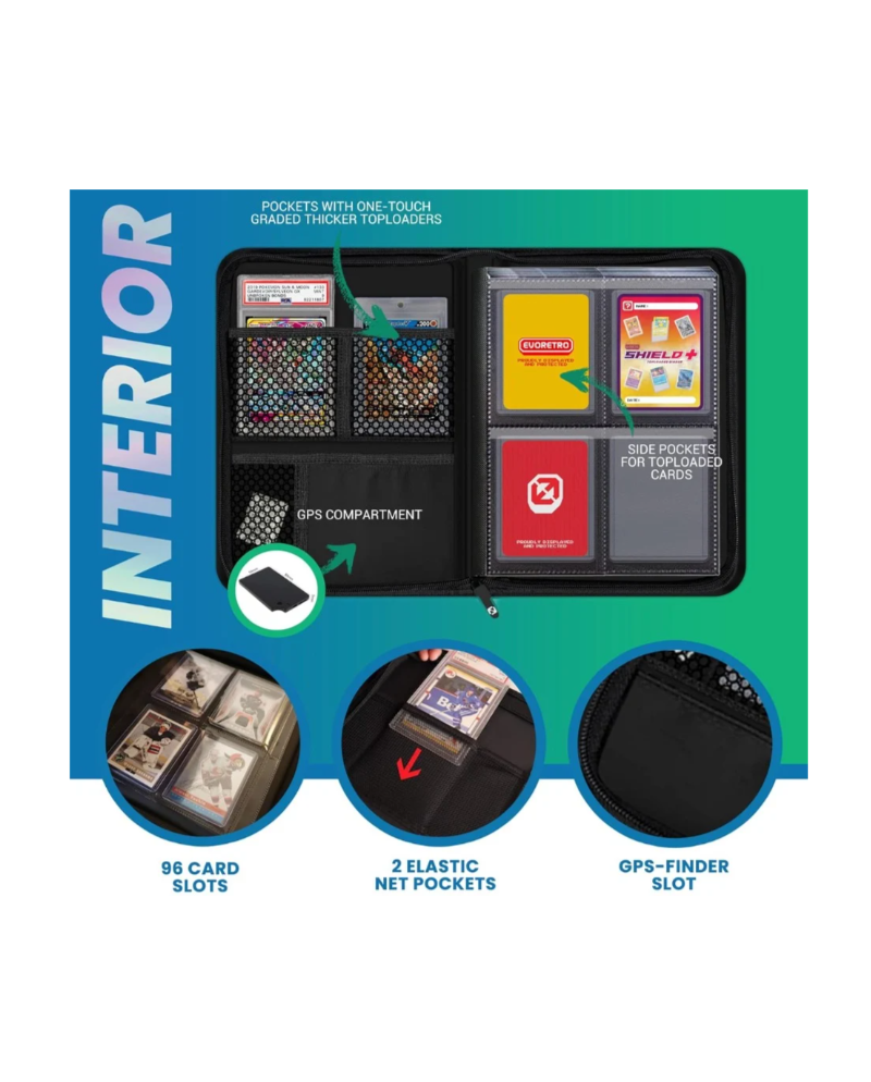 EVORETRO - Shield + Compact 96 Topload Cards Binder Black