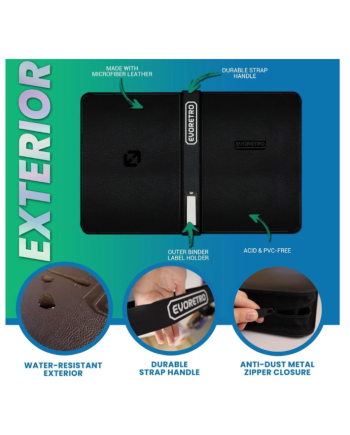 EVORETRO - Shield + Compact 96 Topload Cards Binder Black