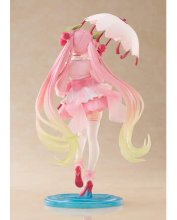 Figurine Hatsune Miku AMP+ Sakura Dress Version Taito vue arrière
