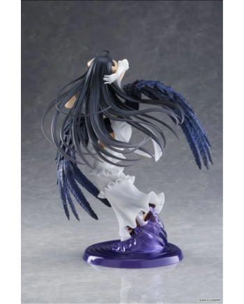 Figurine Albedo Pure White Devil Ver T-most Taito vue arrière avec ailes noires