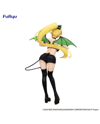Figurine Leafa Dark BiCute Furyu vue arrière avec ailes vertes