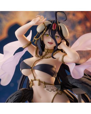 Figurine Albedo Overlord 21 cm vue rapprochée visage et détails dorés