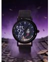 Montre Orochimaru Naruto Shippuden bracelet noir cadran violet