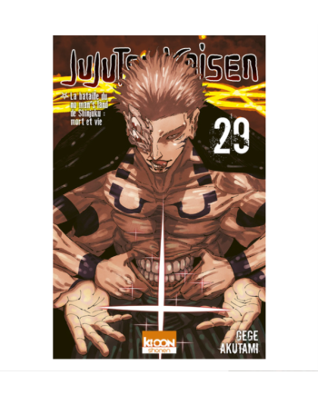 Couverture du manga Jujutsu Kaisen Tome 29 édition française Ki-oon avec Sukuna