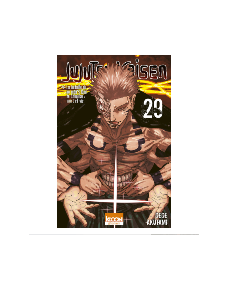 Couverture du manga Jujutsu Kaisen Tome 29 édition française Ki-oon avec Sukuna