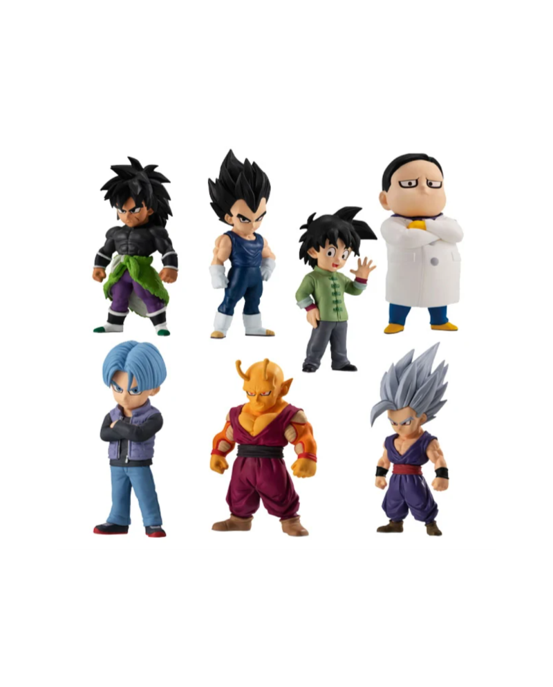 Assortiment Dragon Ball Super Adverge 16 Super Hero avec Broly Vegeta Trunks Piccolo Gohan Beast et Dr Hedo