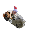 Statuette Bulma Dragon Ball Z Desktop Real McCoy sur moto Capsule Corp vue avant