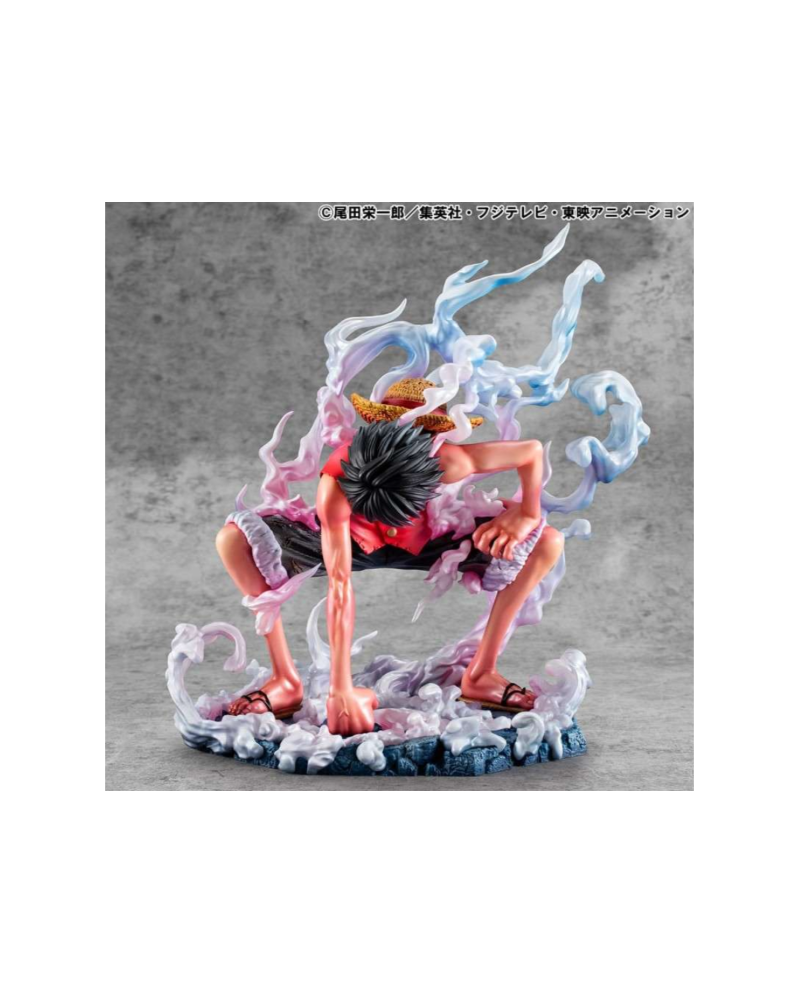 Statuette Monkey D Luffy Gear 2 One Piece P.O.P Limited Edition Megahouse vue de face