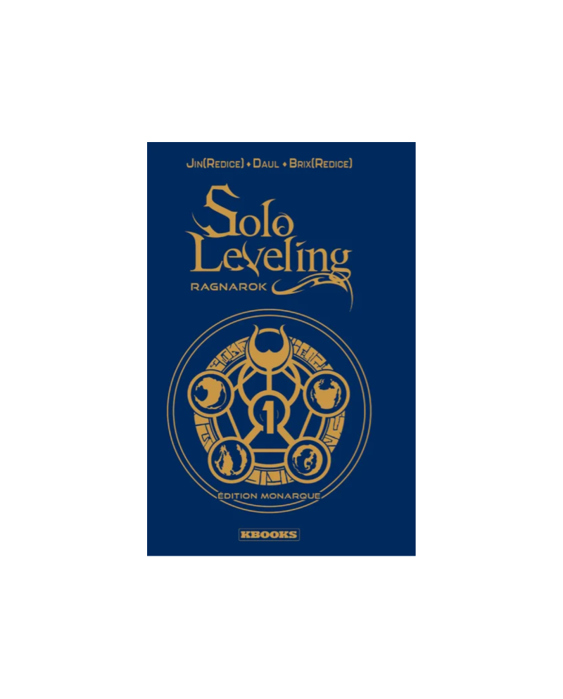 Couverture Solo Leveling Ragnarok Tome 20 Édition Monarque bleu et or édition Kbooks