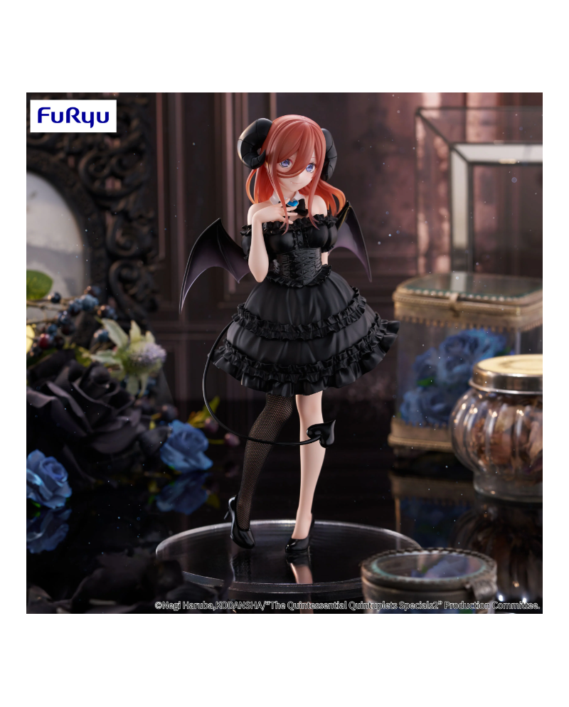 Figurine Miku Nakano BiCute Dark Figure FuRyu 25 cm The Quintessential Quintuplets vue complète