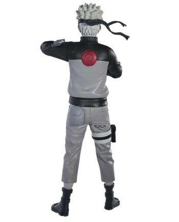 Vue arrière de la figurine Naruto Uzumaki Noir Edge Collection avec symbole Uzumaki
