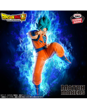 Figurine Son Goku SSJ Blue Match Makers Banpresto 22 cm Dragon Ball Super visuel officiel