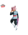 Vue arrière de la figurine Black Goku SSJ Rosé avec lame d’énergie rose