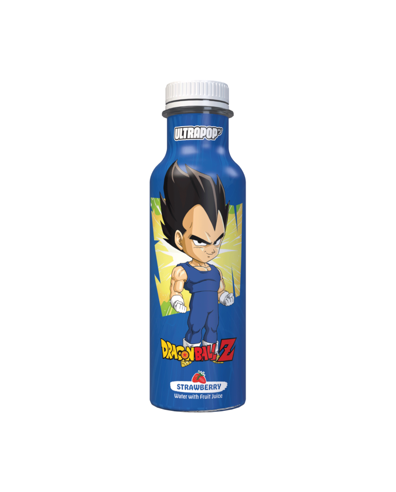 DRAGON BALL Z – Boisson ULTRAPOP Fraise 33 cL Vegeta Chibi