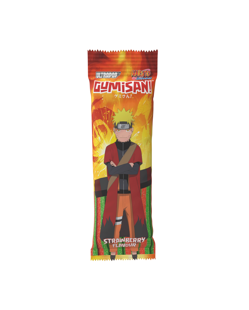 NARUTO SHIPPUDEN – Bonbons GUMISAN Rubans Fraise 75 g Naruto Ermite