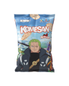 Chips de riz KOMESAN One Piece saveur ketchup 60 g, sachet collector avec Roronoa Zoro.