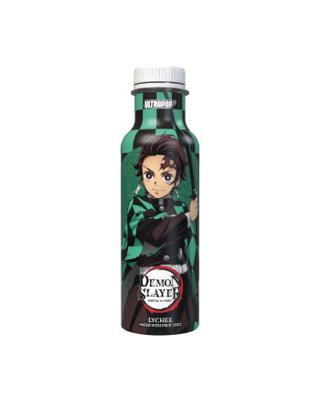 Boisson ULTRAPOP Demon Slayer saveur litchi 33 cL avec Tanjiro Kamado.