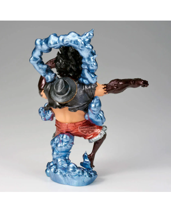 Vue arrière de la figurine Monkey D. Luffy Snakeman King Of Artist