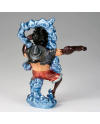 Vue arrière de la figurine Monkey D. Luffy Snakeman King Of Artist