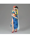 Figurine Gloriosa One Piece vue de profil avec chevelure orangée
