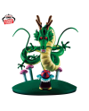 Figurine Shenron Dragon Ball avec Pilaf sur socle vert