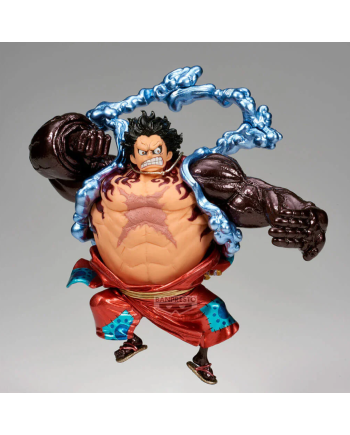 Figurine Luffy Boundman One Piece avec bras noirs et effets bleutés
