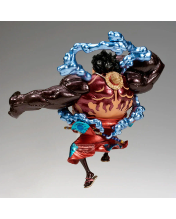 Vue arrière figurine Luffy Boundman King Of Artist Banpresto