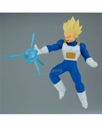 Vue de profil figurine Vegeta GxMateria avec attaque translucide