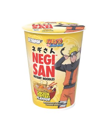 Cup de nouilles instantanées NEGISAN Naruto Shippuden saveur poulet teriyaki, avec Naruto