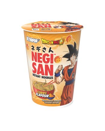 Nouilles instantanées ULTRAPOP Dragon Ball Super Negi San saveur curry avec Son Goku