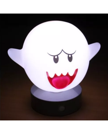 Lampe Boo Super Mario Nintendo avec capteur sensoriel allumée