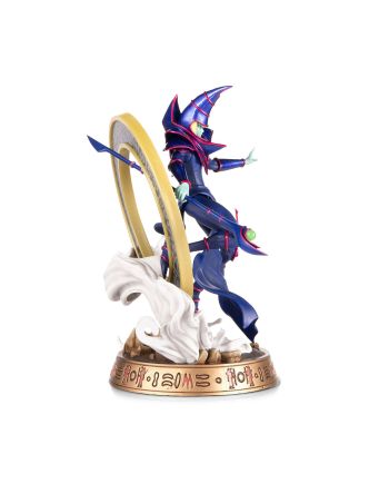 Statue de collection Magicien Sombre version bleue Yu-Gi-Oh! avec cercle magique