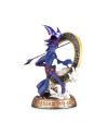 Figurine statue officielle Yu-Gi-Oh! Magicien Sombre bleu sur socle détaillé