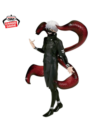 Figurine Ken Kaneki Grandista Tokyo Ghoul Banpresto vue complète avec masque de goule