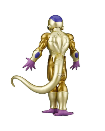 Figurine Golden Freezer Banpresto vue arrière avec queue et armure dorée