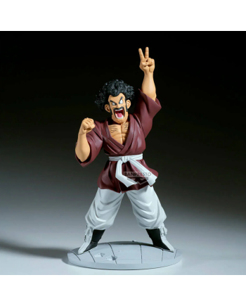 Figurine Mr Satan Dragon Ball Z Banpresto vue de face pose victorieuse