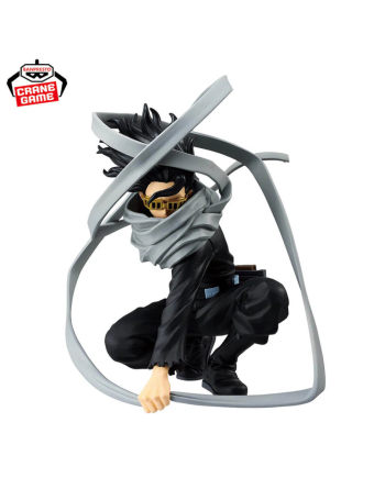 Figurine Shota Aizawa Banpresto vue de face avec bandages flottants
